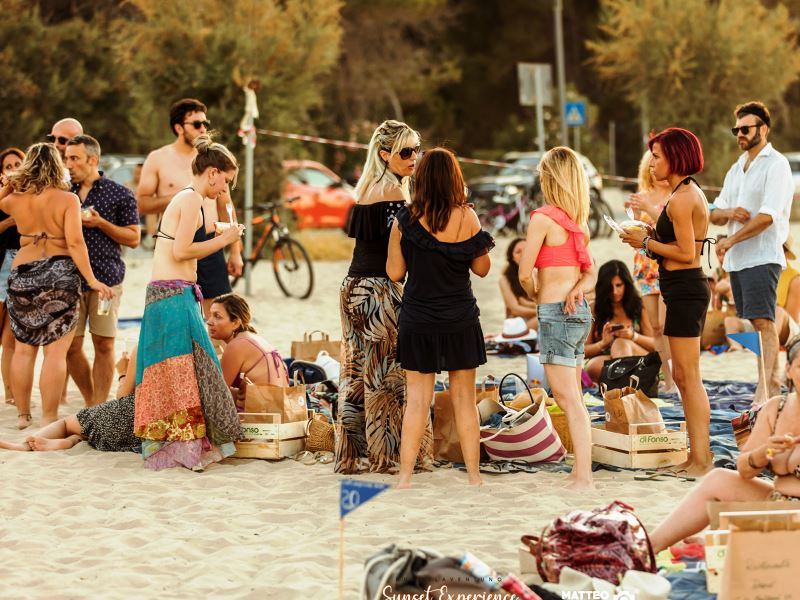 evento sunset domenica a pescara in spiaggia