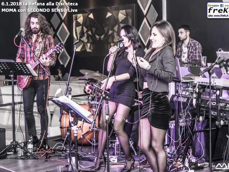 discoteca momà festa con concerto secondo senso live
