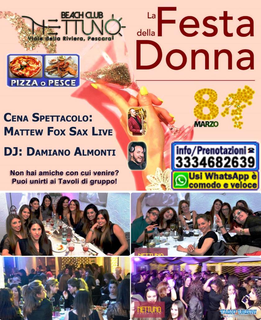 Evento La <i>FESTA DELLA DONNA</i> <u>NETTUNO</u> a Pescara