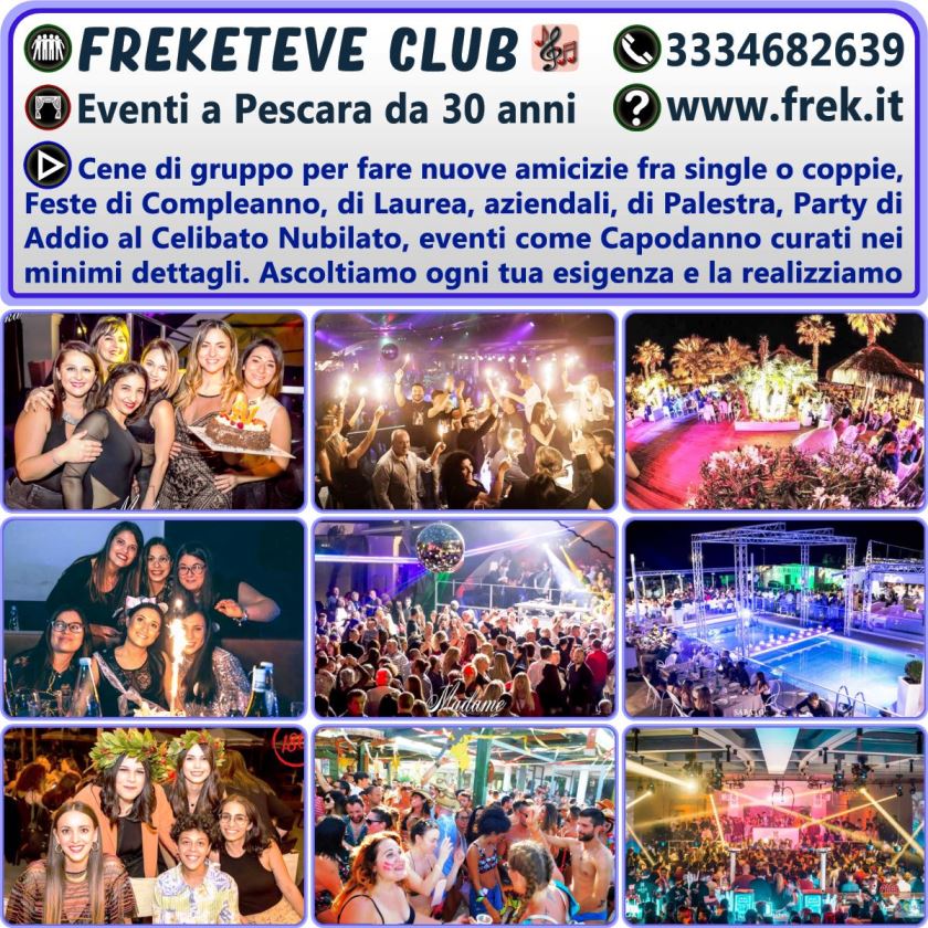 freKeteve Club Pescara incontri di Gruppo ai Tavoli Cena