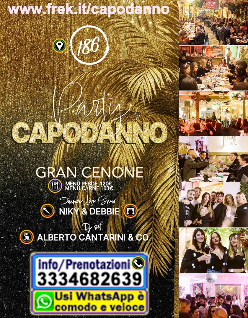 capodanno lido 186 pescara cenone spettacolo live disco